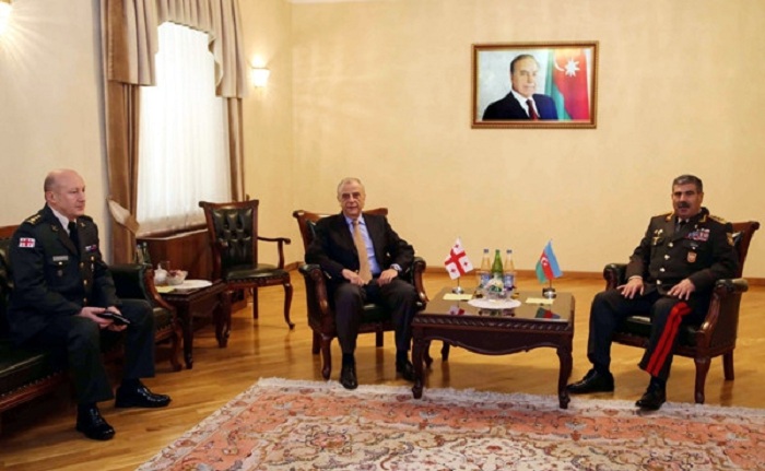 Georgia’s new military attaché introduced to Azerbaijani defense minister